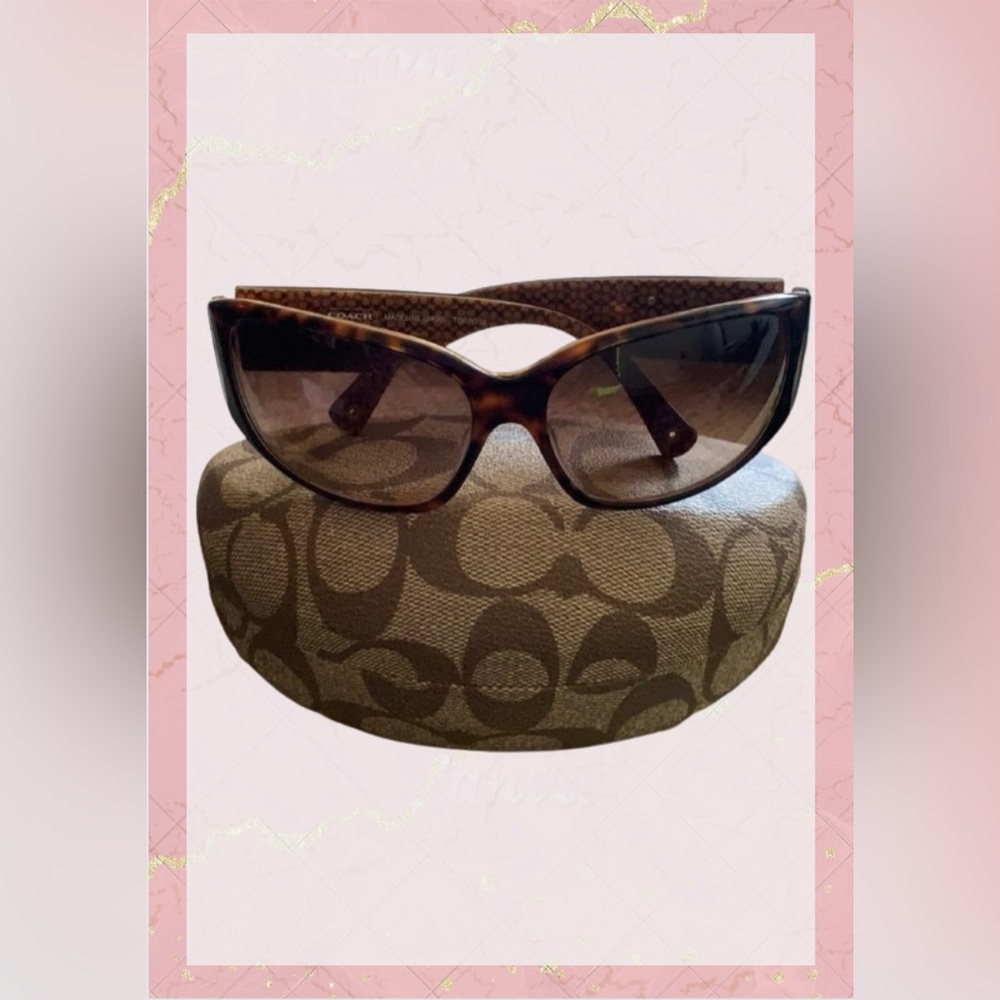 BRAND NEW Coach Madeline Sunglasses Tortoise S498 With Case